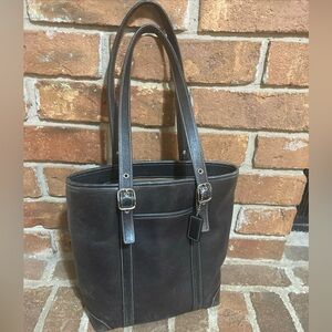 Coach Dark Brown Leather Shoulder Bag
